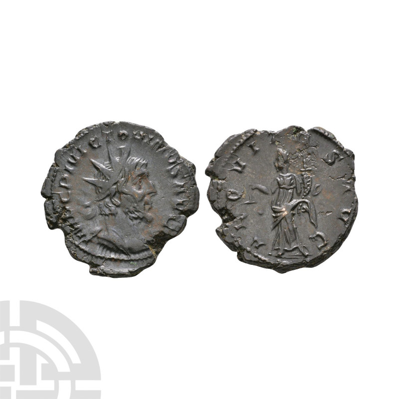 Victorinus - Aequitas AE Antoninianus. 269-270 A.D. Mainz or Trier mint. Obv: IM...