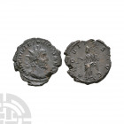 Victorinus - Aequitas AE Antoninianus. 269-270 A.D. Mainz or Trier mint. Obv: IMP C PI VICTORINVS AVG legend with radiate bust right. Rev: AEQVITAS AV...