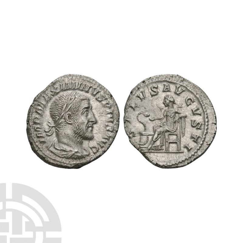 Maximinus I - Salus AR Denarius. 235-236 A.D. Rome mint. Obv: IMP MAXIMINVS PIVS...