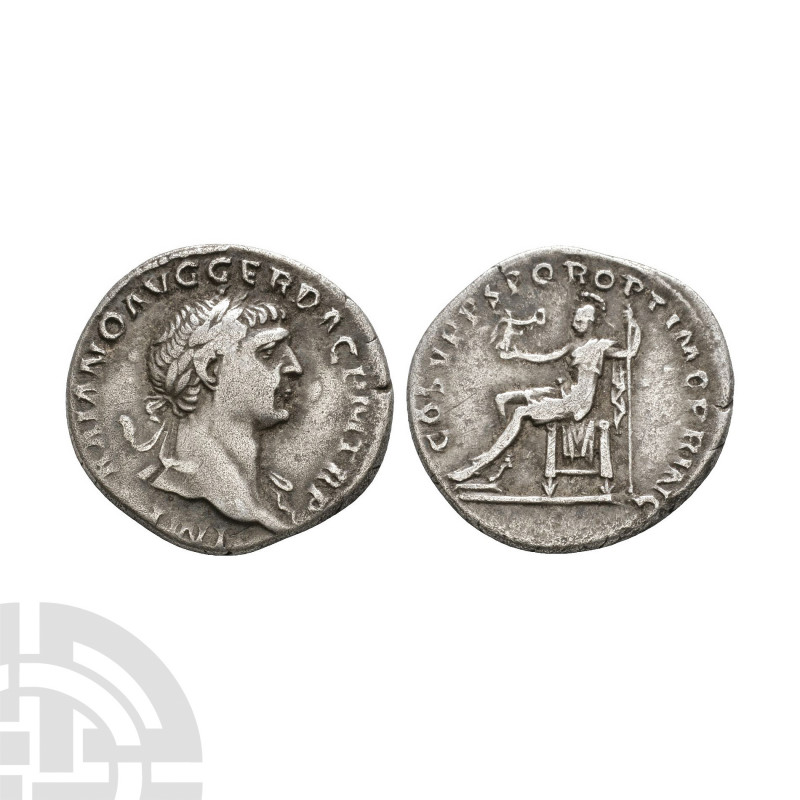 Trajan - Roma AR Denarius. 107 A.D. Rome mint. Obv: IMP TRAIANO AVG GER DAC P M ...