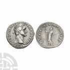 Domitian - Minerva AR Denarius. 88-89 A.D. Rome mint. Obv: IMP CAES DOMIT AVG GERM PM TRP VIII legend with laureate head right. Rev: IMP XIX COS XIIII...
