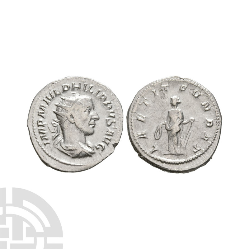 Philip I - Laetitia AR Antoninianus. 244-245 A.D. Rome mint. Obv: IMP M IVL PHIL...