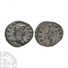 Gallienus - Laetitia AE Antoninianus. 253-255 A.D. Milan mint. Obv: GALLIENVS AVG legend with radiate bust right. Rev: LAETITIA AVGG legend with Laeti...