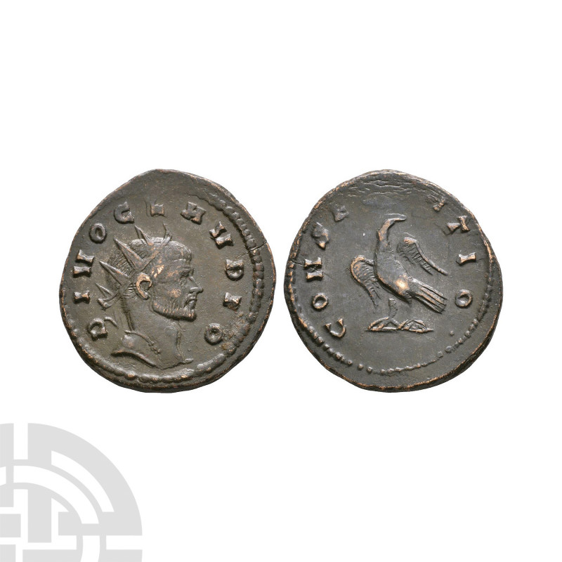 Divus Claudius II - Eagle AE Antoninianus. 270 A.D. Struck under Quintillus and/...