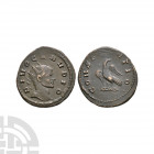 Divus Claudius II - Eagle AE Antoninianus. 270 A.D. Struck under Quintillus and/or Aurelian, Rome mint. Obv: DIVO CLAVDIO legend with radiate bust rig...