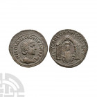Otacilia Severa - Nisibis - Tyche Bronze. 244-249 A.D. Obv: MAR WTAKIL CEOYHRAN CEB legend with diademed and draped bust right on crescent. Rev: IOY C...