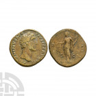 Antoninus Pius - Aequitas AE Sestertius. 148-149 A.D. Rome mint. Obv: ANTONINVS AVG PIVS P P TR P XII legend with laureate bust right. Rev: COS IIII l...