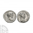 Vespasian - Pax AR Denarius. 71 A.D. Ephesus mint. Obv: IMP CAESAR VESPAS AVG COS III TR P P P legend with laureate bust right. Rev: PACI ORB TERR AVG...