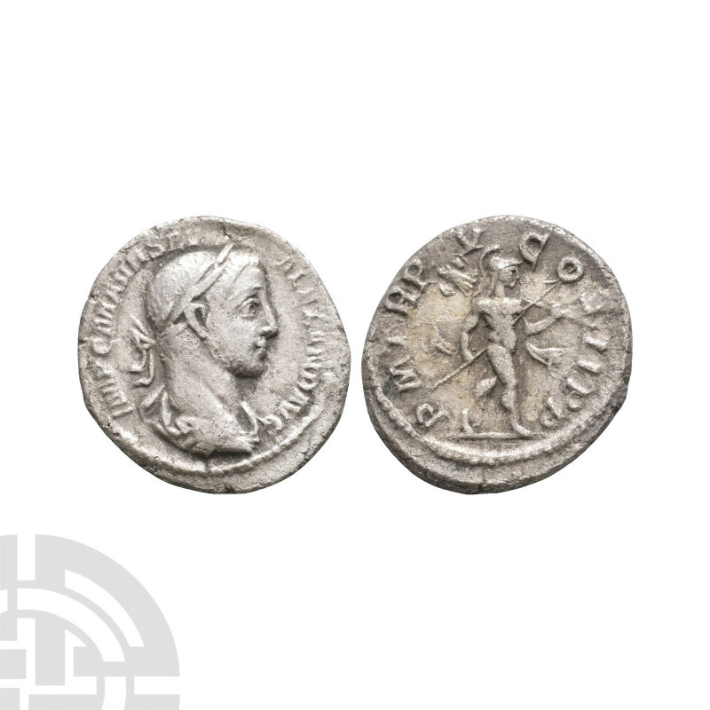Severus Alexander - Mars AR Denarius. 225 A.D. Rome mint. Obv: IMP C M AVR SEV A...