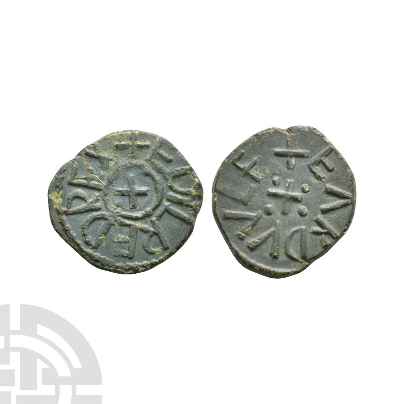 Northumbria - Aethelred II / Eardwulf - AE Styca. 843-850 A.D. Second reign. Obv...