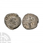 Victorinus - Aequitas AE Antoninianus. 269-270 A.D. Mainz or Trier mint. Obv: IMP C PI VICTORINVS AVG legend with radiate draped bust right. Rev: AEQV...