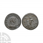 Diocletian - Jupiter AE Antoninianus. 289-291 A.D. Lugdunum mint. Obv: IMP DIOCLETIANVS AVG legend with radiate and cuirassed bust right. Rev: IOVI AV...