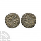 Northumbria - Eanred - Monne - AE Styca. 810-830 A.D. Obv: small cross with +EANREDREX legend. Rev: small cross with +MONNE legend for the moneyer Mon...