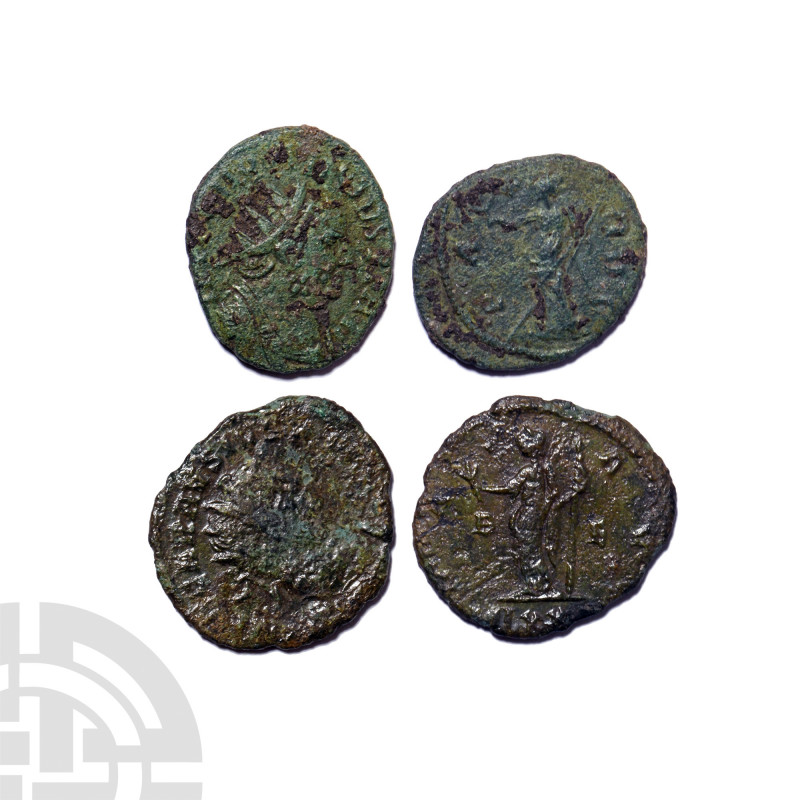 Carausius - Pax AE Antoninianii [2]. 287-293 A.D. Obvs: IMP C CARAUSIVS P F AVG ...