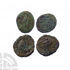 Carausius - Pax AE Antoninianii [2]. 287-293 A.D. Obvs: IMP C CARAUSIVS P F AVG (or similar) legends with radiate, draped and cuirassed bust right. Re...