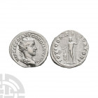 Gordian III - Jupiter AR Antoninianus. 238-239 A.D. Rome mint. Obv: IMP CAES M ANT GORDIANVS AVG legend with radiate and draped bust right. Rev: IOVI ...