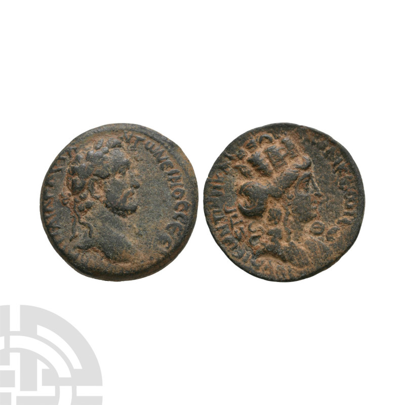 Antoninus Pius - Laodikeia - Tyche Bronze. 138-161 A.D. Laodicea ad Mare mint. O...