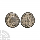 Tacitus - Fides Militum Billon Antoninianus. 276 A.D. Rome mint. Obv: IMP C M CL TACITVS AVG legend with radiate, draped and cuirassed bust right. Rev...