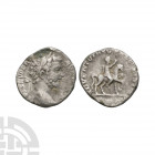 Septimius Severus - Emperor Riding AR Denarius. 196 A.D. Rome mint. Obv: L SEP SEV PERT [AVG IMP ????] legend with laureate bust right. Rev: ADVENTVTI...