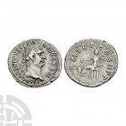 Trajan - Concordia AR Denarius. 98-99 A.D. Rome mint. Obv: IMP CAES NERVA TRAIAN AVG GERM legend with laureate head right. Rev: P M TR P COS II P P le...