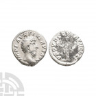 Lucius Verus - Providentia AR Denarius. 162-163 A.D. Rome mint. Obv: IMP L AVR FL VERVS AVG legend with bare head right. Rev: PROV DEOR TR P II COS II...