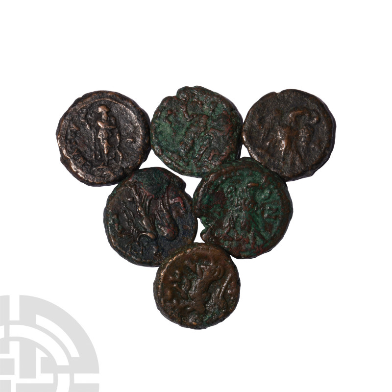 Alexandria - AE Tetradrachms [6]. 3rd century A.D. Group comprising: mixed issue...