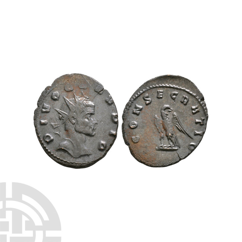 Divus Claudius II - Eagle AE Antoninianus. 270 A.D. Struck under Quintillus (and...