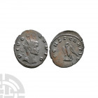 Divus Claudius II - Eagle AE Antoninianus. 270 A.D. Struck under Quintillus (and/or Aurelian), Rome mint. Obv: DIVO CLAVDIO legend with radiate bust r...