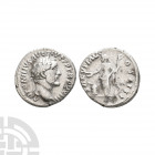 Antoninus Pius - Salus AR Denarius. 159-160 A.D. Rome mint. Obv: ANTONINVS AVG PIVS P P TR P XXIII legend with laureate bust right. Rev: SALVTI AVG CO...