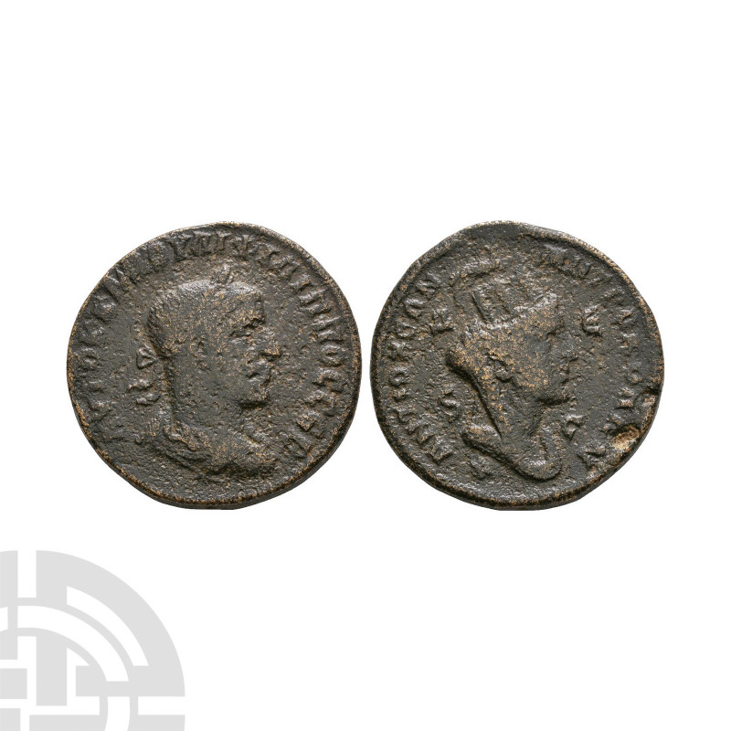 Philip I - Antioch - Tyche Bronze. 247-249 A.D. Antioch ad Orontem mint. Obv: AY...