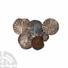Henry III and Later - Pennies and Farthing [6]. 13th-15th century A.D. Group comprising: short cross penny (1, London, Terri); long cross pennies (4) ...