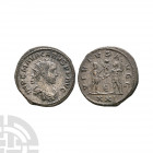 Carus - Emperors Billon Antoninianus. 282 A.D. Antioch mint. Obv: IMP C M AVR CARVS P F AVG legend with radiate draped bust right. Rev: VIRTVS AVG leg...