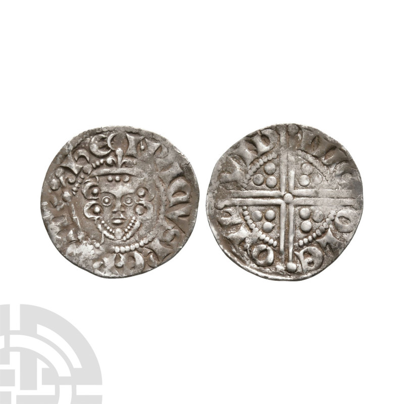 Henry III - London / Nicole - Long Cross Penny. 1251-1272 A.D. Class 5b2. Obv: f...