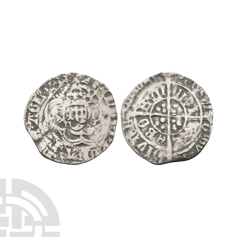 Henry VII - York / Archbishop Savage - Facing Bust Halfgroat. 1504-1509 A.D. Obv...
