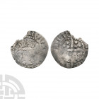 Henry VI - London - Cross Pellet Halfpenny. 1454-1460 A.D. Cross pellet issue. Obv: facing bust with cross each side of neck and HENRICVS REX ANG lege...