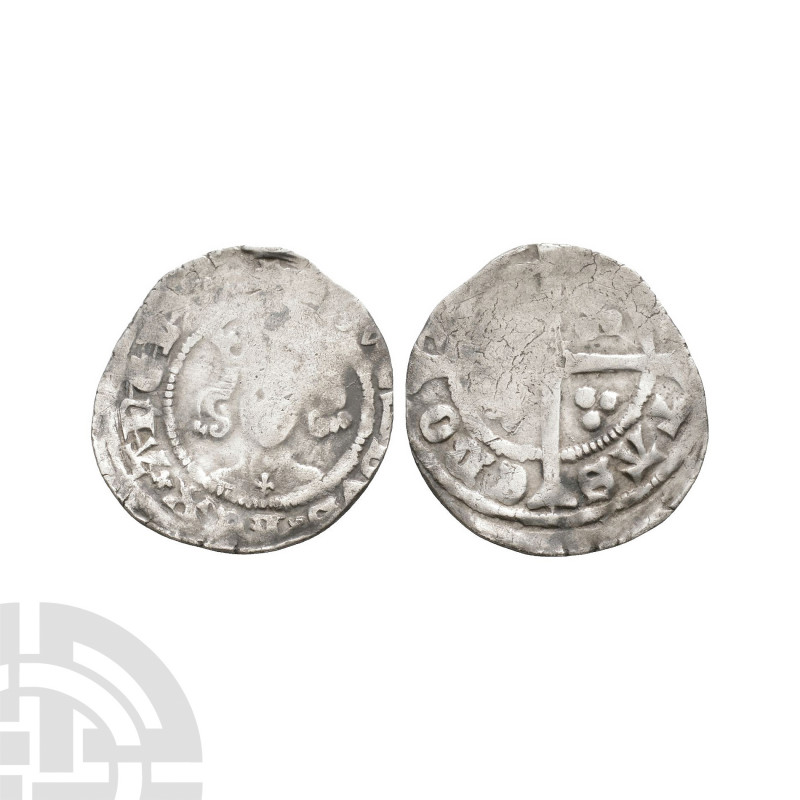 Edward III - York - Post Treaty Penny. 1369-1377 A.D. Post Treaty issue. Obv: fa...
