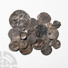 Edward I to Charles I - Silver Coins [21]. 13th-17th century A.D. Group comprising: long cross pennies (4), halfpennies (2); farthings (3); Edward III...