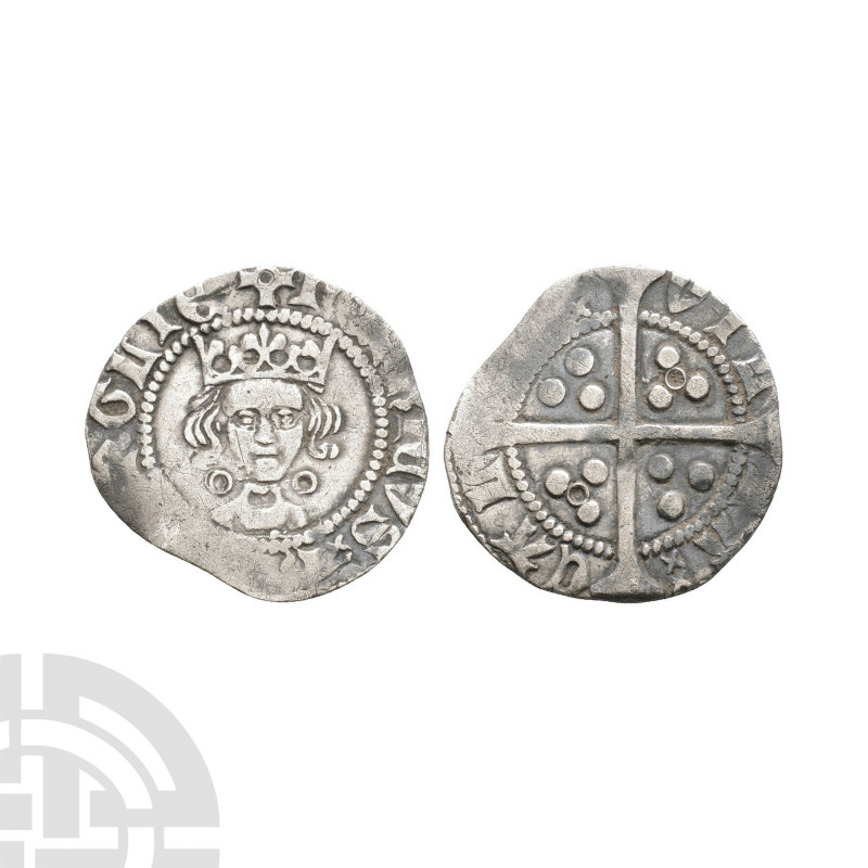 Henry VI - Calais - Annulet Penny. 1422-1430 A.D. Annulet issue. Obv: facing bus...
