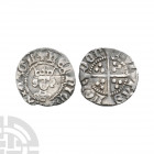 Henry VI - London - Annulet Halfpenny. 1422-1430 A.D. Annulet issue. Obv: facing bust with HENRIC D G REX ANGL legend. Rev: long cross and pellets wit...
