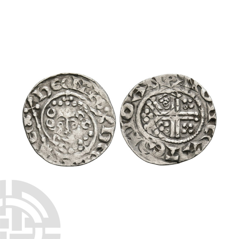 Henry III - Canterbury / Ioan - Mint Error Short Cross Penny. 1217-1222 A.D. Cla...