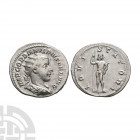 Gordian III - Jupiter AR Antoninianus. 241-243 A.D. Rome mint. Obv: IMP GORDIANVS PIVS FEL AVG legend with radiate and draped bust right. Rev: IOVI ST...