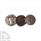 Republic to Antoninus Pius - AR Denarii [3]. 1st century B.C.-1st century A.D. Group comprising denarii of: L Postumius Albinus, Divus Antoninus Pius ...