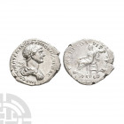 Trajan - Fortuna AR Denarius. 107 A.D. Rome mint. Obv: IMP CAES NER TRAIAN OPTIM AVG GER DAC legend with laureate draped bust right. Rev: P M TR P COS...