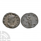 Gallienus - Pax AE Antoninianus. 262-263 A.D. Rome mint. Obv: GALLIENVS AVG legend with radiate draped bust right. Rev: PAX AVG legend with Pax standi...