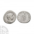 Gordian III - Hercules AR Antoninianus. 241-243 A.D. Rome mint. Obv: IMP GORDIANVS PIVS FEL AVG legend with radiate and draped bust right. Rev: VIRTVS...