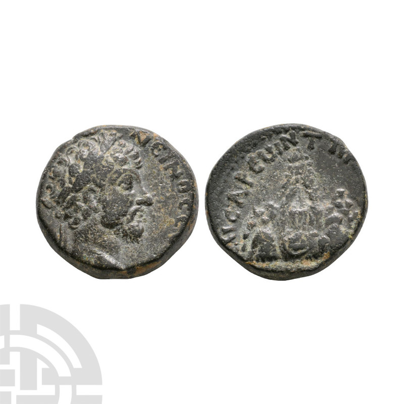 Marcus Aurelius - Cappadocia - Bronze. 161-180 A.D. Caesaria mint. Obv: legend w...