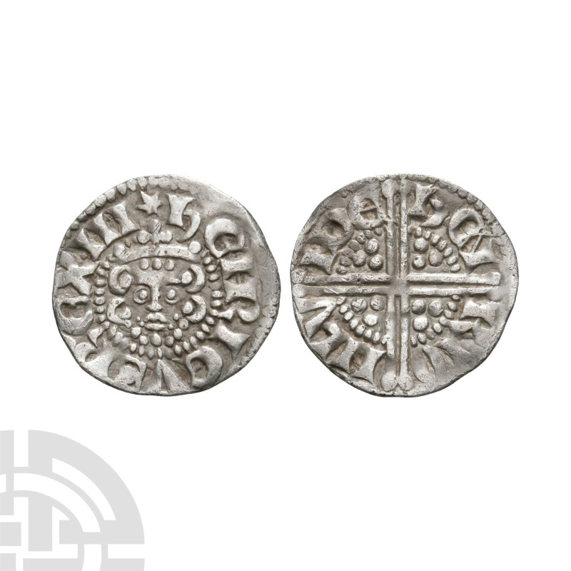 Henry III - London / Henri - Long Cross Penny. 1248-1250 A.D. Class 3b. Obv: fac...