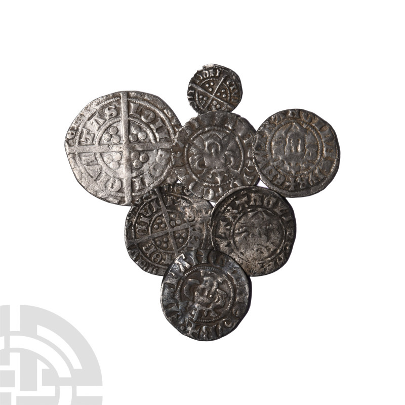Edward I to Henry VII - Mixed Types Group [7]. 13th-15th century A.D. Group comp...