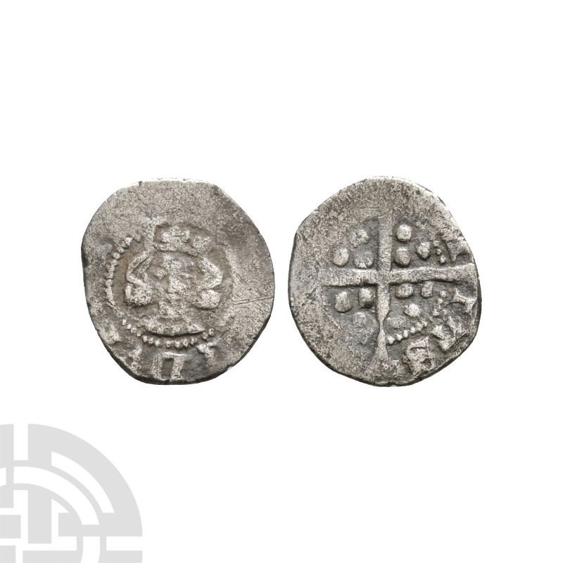 Edward III - London - Farthing. 1344-1351 A.D. Third (Florin) coinage. Obv: faci...