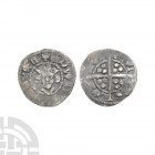Edward I - London - Farthing. 1279-1307 A.D. Obv: facing bust with EDWARDVS REX AN legend. Rev: long cross and pellets dividing CIVI TAS LON DON legen...